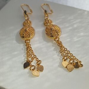 Elegant Gold Dangle Earrings